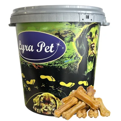 Produktbild von 50 Stk. Lyra Pet® Kauknochen ca. 7 cm in 30 L Tonne