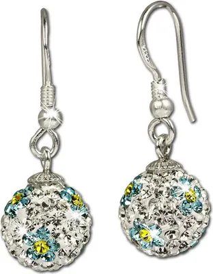 Produktbild von SilberDream Ohrringe Blume Zirkonia türkis Ohrhänger 925 Silber D2GSO302