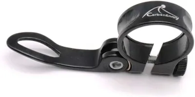 Imagen del producto de Abrazadera de sillín para bicicleta, aluminio, con cierre rápido de 31,8 mm, color , fácil montaje