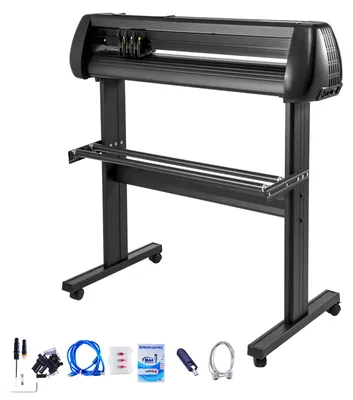 Image de Découpeuse de vinyle 34 pouces - 3 lames - Professionnelle - Connecteur USB - Pour autocollants et panneaux