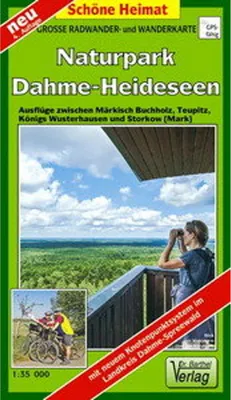 Produktbild von Große Radwander- und Wanderkarte Naturpark Dahme-Heideseen 1 : 35 000
