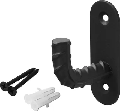 Produktbild von SOTECH Garderobenhaken B50 1-fach 73 x 25 x 52 mm BA 48 mm schwarz matt
