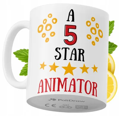 Obrázek produktu pro Vtipný hrnek pro animátory – hrnek na kávu nebo čaj s vtipným nápisem – ideální k narozeninám, svátkům, svátkům a zvláštním příležitostem. Kvalitní hrnek pro domácnost, kancelář i do práce. Barva: bílá, 330 ml.