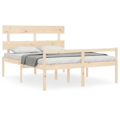 Obrázek produktu pro Postel s čelem pro seniory 160x200 cm masivní dřevo