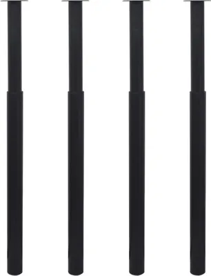 Obrázek produktu pro The Living Store Teleskopické nohy stolu 4 ks černé 710 - 1100 mm