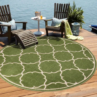 Produktbild von Teppich BERLIN 9005 GREEN 200x200 RUND