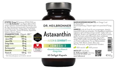 Produktbild von Astaxanthin AUGEN & SEHKRAFT | 60 Kapseln