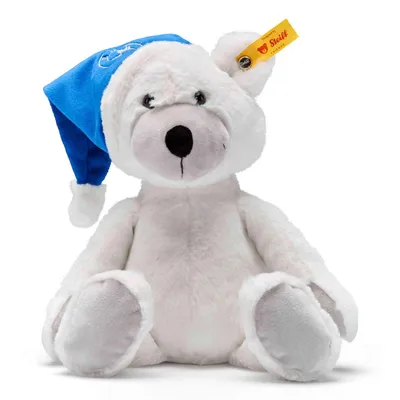 Produktbild von BMW Teddy Steiff mit Mütze Plüschtier Kuscheltier Weiss