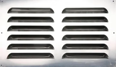 Produktbild von Lüftungsgitter aus natürlichem Aluminium, L.30 x B.50 cm