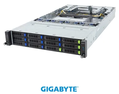 Immagine prodotto di Giga Computing 6NR283S93DR000ABF1 GigaByte R283-S93-AAF1 2U 5th/4th Intel 12x3.5"/2.5" 2x2400W