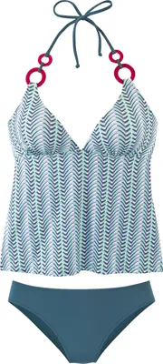 Produktbild von VIVANCE Tankini blau bedruckt Größe 36 Cup C/D