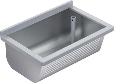 Zdjęcie produktu dla Umywalka KWC AR, SIRIUS, stal nierdzewna, 700x328x460 mm, odpływ z prawej strony