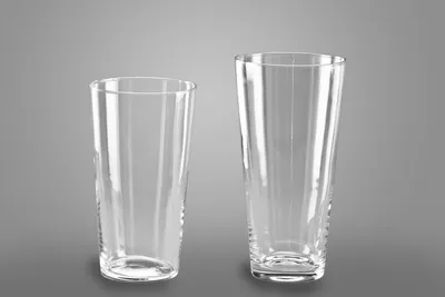 Produktbild von INNA-Glas Blumenvase Konisch AMNA Earth aus Glas, klar, 25cm, Ø14cm - Glasvase