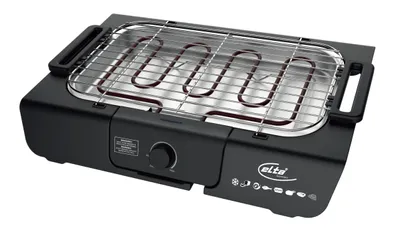 Produktbild von Elta Elektrischer Tischgrill 2000W – Auto-Thermostat, Rostschutzgrill, für Indoor & Outdoor