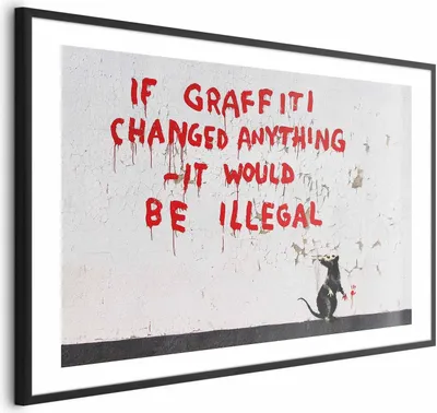 Produktbild von Posterpapier Poster - Graffiti Quote 60x40 cm Streetart i-C-0154-ao-a