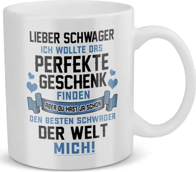 Produktbild von 22Feels Schwager Geschenk Hochzeit Männer Tasse Weihnachten Geburtstag Haferl Kaffeetasse Herrentag Geschenkidee