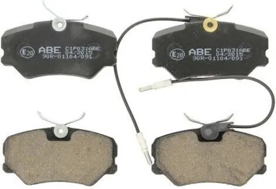 Produktbild von ABE Bremsbeläge Satz Vorne passend für PEUGEOT 306 Schrägheck (7A, 7C, N3, N5) C1P031ABE