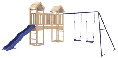 Produktbild von vidaXL Spielturm Massivholz Kiefer