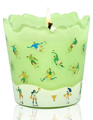 Productafbeelding van Geurkaars Salie-Eucalyptus, sojawas, in glas, 160g, brandduur 30 uur