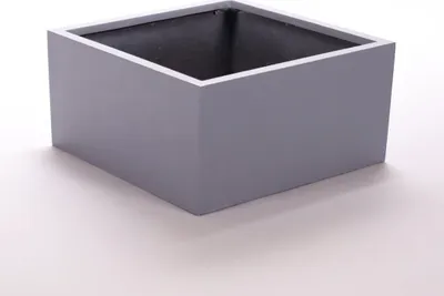 Produktbild von Elegant Einrichten | Pflanzkübel | Fiberglas | niedrige quadratisch | 60x60x30cm | grau.