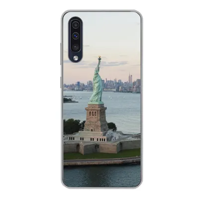 Produktbild von MuchoWow® Handyhülle Schutzhülle Hülle für Samsung Galaxy A50 New York - Freiheitsstatue - Amerika Silikon Softcase Handy Hülle - Mobiltelefonhülle