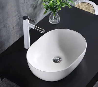 Produktbild von rea Aufsatzwaschbecken Oval Amelia White Sanitärkeramik L 0.48m B 0.345m T 0.105m H 0.135m Badezimmer