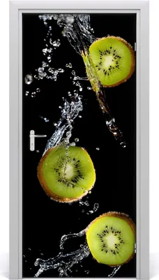 Produktbild von Tulup Türaufkleber 95x205 cm Dekorative Aufkleber Selbstklebend Wasserdichte Tapete Abnehmbar Schlafzimmer Wohnzimmer Wohnkultur - Kiwi