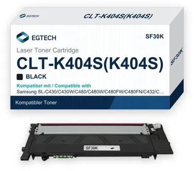 Produktbild von Toner kompatibel mit Samsung CLT-K404S K404S Schwarz 1.500 S. SL-C430 C430W C480