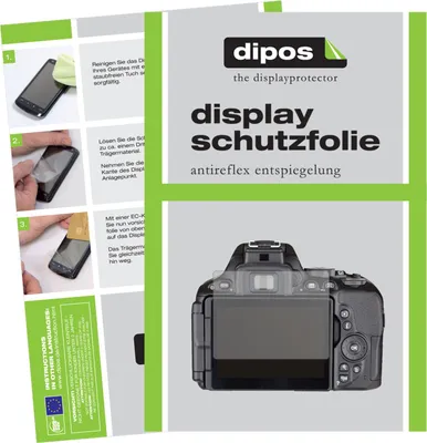 Produktbild von 2x Schutzfolie für Nikon 5500 matt Displayschutzfolie Folie Display Schutz dipos