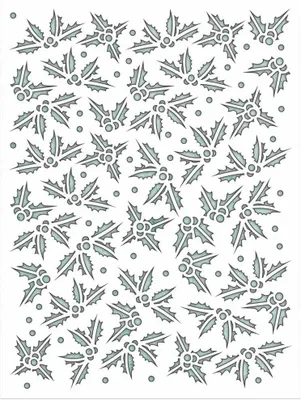 Produktbild von MINTAY KREATIVA  Mixed Media Schablone STENCIL - Holly Leaves