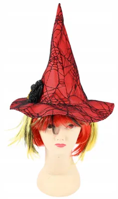 Produktbild von Midex Hexenhut mit Perücke Halloween Kostüm für Kinder