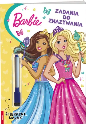 Zdjęcie produktu dla Barbie Dreamtopia Książeczka z zadaniami do zmazywania – Kreatywna przygoda dla małych artystek