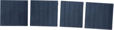 Produktbild von Abdeckplatten für 3HE DIN-Schienen-Schaltkasten, 4er-Satz