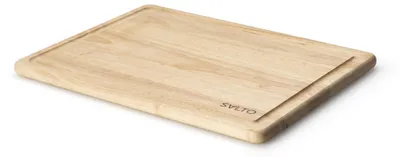 Produktbild von Salto Tranchierbrett, Gummibaum 36x28x1,7cm 30992 4017167309927