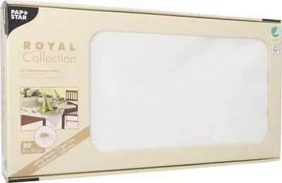 Produktbild von 20 Mitteldecken, Tissue "ROYAL Collection" 80 cm x 80 cm weiss