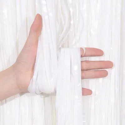 Obrázok produktu pre Dekoratívny záves, biely, 100 cm x 200 cm