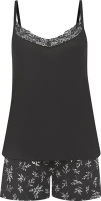 Produktbild von Vivance Dreams Shorty 2 -teilig schwarz-geblümt Größe 44/46