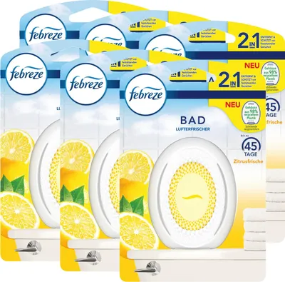 Produktbild von Febreze Bad Lufterfrischer Zitrusfrische - Raumduft (6er Pack)