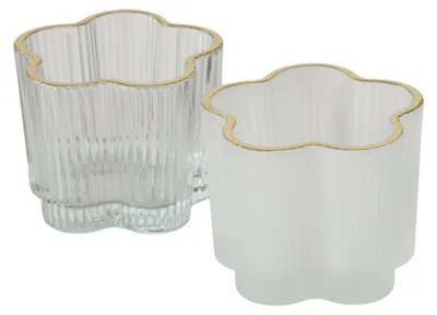 Produktbild von Boltze Home Teelichthalter Glasblume ø7,8x6cm