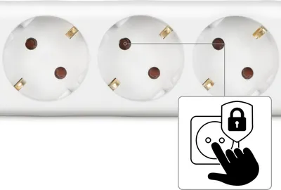 Produktbild von Hama 00108815, 3 AC-Ausgänge, 230 V, 3500 W, Weiß, Kunststoff, 5 m