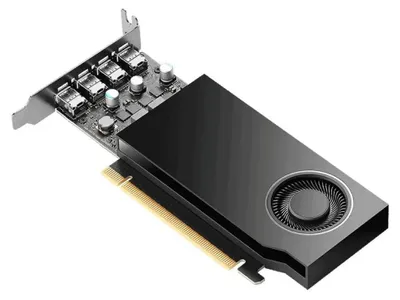 Obrázok produktu pre PNY VCNRTXA400-SB, RTX A400, 4 GB, GDDR6, 64 bit, 5120 x 2880 px, PCI Express x8 4.0