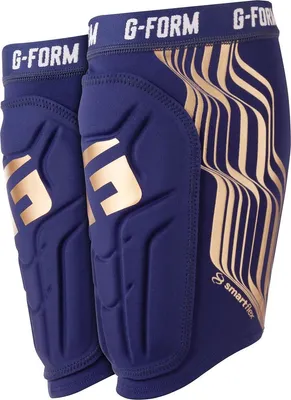 Productafbeelding van G-Form V2 Scheenbeschermer Kinderen - Marine / Goud  | Maat: S/M