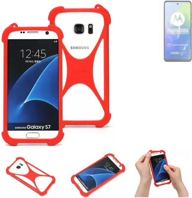 Produktbild von K-S-Trade Handy-Hülle kompatibel mit Motorola Moto G04 Schutz-Hülle Bumper Silikon Schutz Hülle Cover Case Silikoncase Silikonbumper TPU Softcase