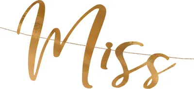 Produktbild von Girlande Banner Miss to Mrs aus Papier 18x200cm roségold