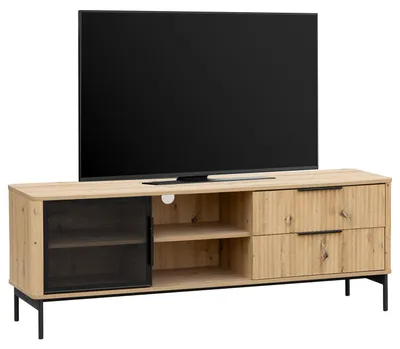 Produktbild von home24 TV-lowboard - Eiche Nachbildung / Schwarz