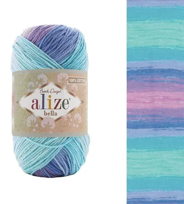 Produktbild von Alize Bella Batik 4531 Baumwollgarn 100g/360m Farbverlauf