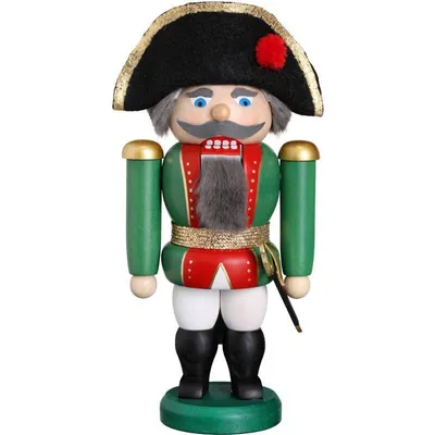 Produktbild von Erzgebirge Nussknacker General Holzfigur aus Seiffen, Größe:20 cm