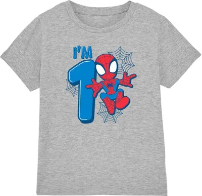 Immagine prodotto di Spider-Man - Maglietta "Cute Spidey" per bambini - 1° compleanno TV4112 (116) (Sport Heide)