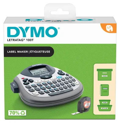 Obrázok produktu pre DYMO LetraTag 100T, QWERTZ, Strieborná