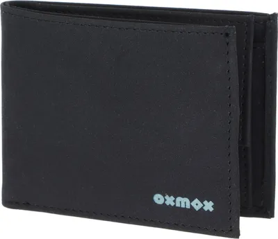 Produktbild von oxmox Geldbörse New Cryptan RFID Protect Pocketbörse Pure 2.0 Print Cyan Black schwarz